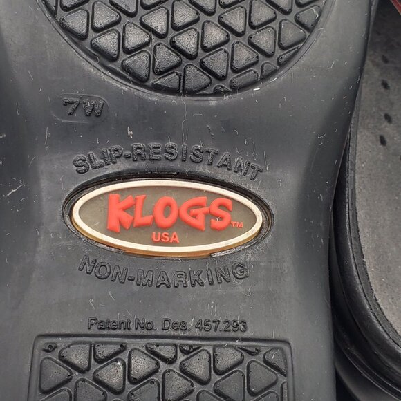 KLOGS Dusty Unisex Black Work Clog, Size 7W - Picture 6 of 9